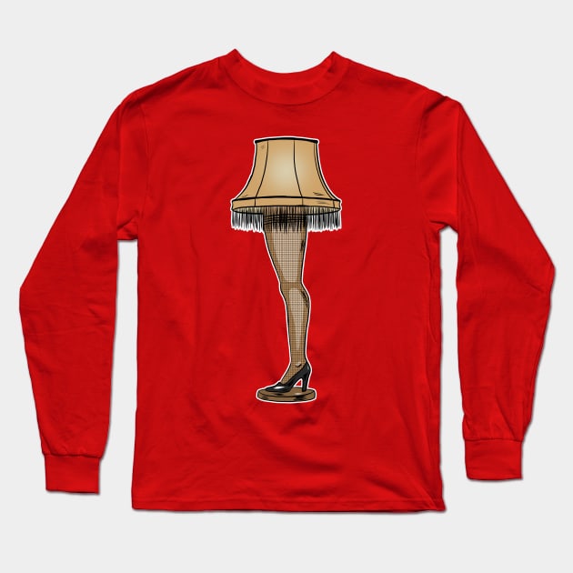 Leg Lamp Long Sleeve T-Shirt by Black Snow Comics